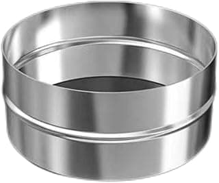 Stainless Steel Stove Pipe Connector, Fireplace Chimney Pipe Fitting for Wood Stove Flue Extension Joint, Tent Stove Exhaust Pipe Adapter, Camping Stove Vent Duct(150)