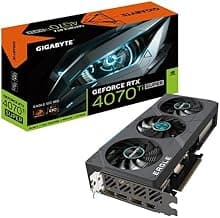 GIGABYTE GeForce RTX 4070 Ti Super Eagle OC 16G Graphics Card, 3X WINDFORCE Fans, 16GB 256-bit GDDR6X, GV-N407TSEAGLE OC-16GD Video Card (Renewed), Black