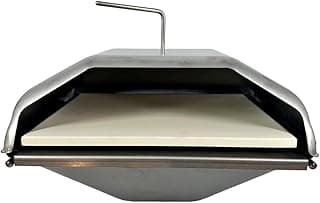 Pellet Grill Pizza Oven Attachment for Wood-Fired Cooking, Fits Traeger, GMG, Pit Boss, Camp Chef, Rec-Tec, Converts Grill to Pizza Oven, 800°F Heat, Stainless Steel