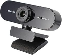 1080P Webcam for PC,PDAF Auto Focus, Dual AI Noise-Cancelling Mics, Auto Light Correction, Plug&Play Webcam