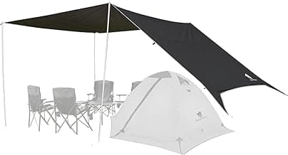 GEERTOP Large 17 x 10 ft Tarp Waterproof Portable Hammock Rain Fly Outdoor Awning Backpacking Tarp Shelter for Camping Traveling