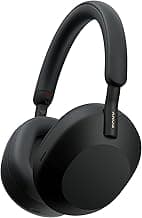 WH-1000XM5 Noise Canceling Wireless Headphones - 30hr Battery Life - Over-Ear Style - Optimized for Alexa and Google Assistant - Built-in mic for Calls - Black - International Version No Warranty