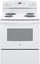 GE 30 in. 4 Burner Element Free-Standing Electric Range in White