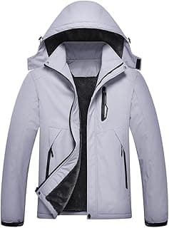 Men's Mountain Waterproof Ski Jacket Winter Windbreaker Warm Hooded Snowboarding Raincoat Jackets