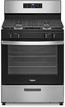 Whirlpool WFG320M0MS 30 Inch Freestanding Gas Range with 4 Sealed Burners, 5.1 cu. ft. Capacity, SpeedHeat™ Burners, Frozen Bake™, Sabbath Mode, Broiler Drawer, and Star-K Certified: Stainless Steel