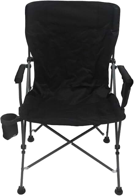 Portable Camping Chairs- Lightweight,Back with Side Pockets & Cup Holder,Large Foldable Camping Chair for Tailgating, Firepits,Fishing, Hiking, Travel, Picnic, Beach Patio, & More