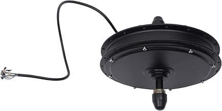 Ebike Motor Electric Bicycle Rear Wheel Hub Motor Mid Drive Brushless Gearless Hub Motor for Ebike Rear Wheel, Disc Brake (Black)