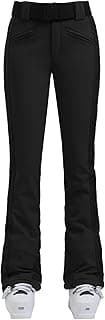 Womens Ski Pants Slim Fit Waterproof Insulated Snow Pants Flared Winter Outdoor Hiking Warm