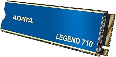 ADATA SSD Legend 710 M.2 1TB PCIe Gen3 x4 M.2 2280 Solid State Drive, Design for Creator Gaming, Read Speed up to 2,400 MB/s, 3D NAND, LDPC, AES 256-bit Encryption