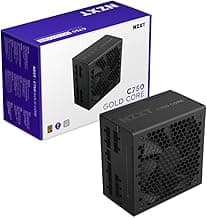 NZXT C750 Gold Core - 750W ATX 3.1 Power Supply - 80 Plus Gold - Cybenetics Platinum - Fully Modular - PCIe 5.1 300W 12V-2x6 - Zero RPM Fan - 105°C Capacitors - Black
