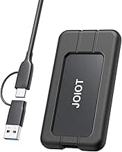 JOIOT 1TB Portable SSD Up to 2000MB/s USB-C USB 3.2 Gen 2x2 External SSD with Protective Case Shockproof Type-C External Solid State Drive