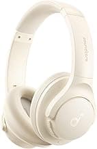 Soundcore by Anker Q20i Hybrid Active Noise Cancelling Headphones, Wireless Over-Ear Bluetooth, 40H Long ANC Playtime, Hi-Res Audio, Big Bass, Customize via an App, Transparency Mode (White)