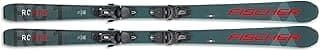 FISCHER Unisex RC Fire Lightweight Easy-to-Handle Alpine All Mountain Piste Snow Skis with Bindings