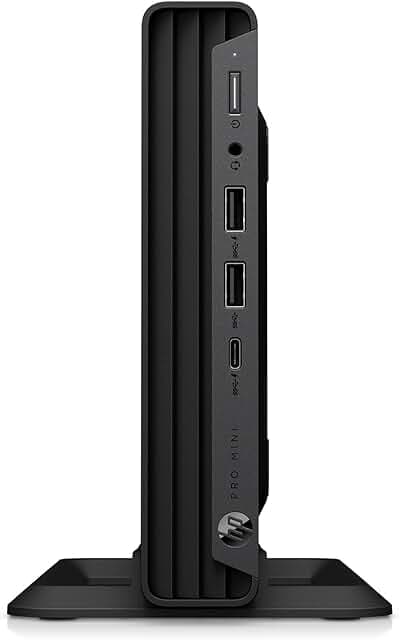 HP Mini PC Desktop Computer, Pro Mini 400 G9, Intel i7-12700T up to 4.70 GHz, (16GB RAM, 512GB SSD), Triple 4K Output, 7X USB Ports, RJ-45, Ultra-Quiet Design, Wired Keyboard & Mouse, Windows 11 Pro