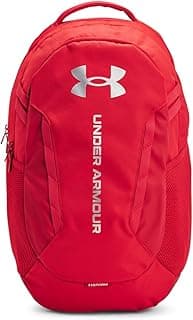Unisex-Adult Hustle 6.0 Backpack, (600) Red/Red/Metallic Silver, One Size Fits Most