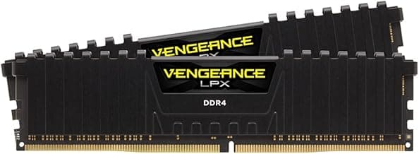CORSAIR Vengeance LPX DDR4 RAM 16GB (2x8GB) 3200MHz CL16-20-20-38 1.35V Intel AMD Desktop Computer Memory - Black (CMK16GX4M2E3200C16)