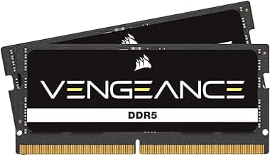 CORSAIR Vengeance SODIMM DDR5 RAM 32GB (2x16GB) 4800MHz CL40 Intel XMP iCUE Compatible Computer Memory - Black (CMSX32GX5M2A4800C40)