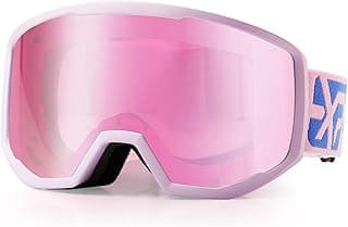 EXP VISION Ski/Snowboard Goggles for Men Women, OTG Snow Goggles Anti Fog UV Protection