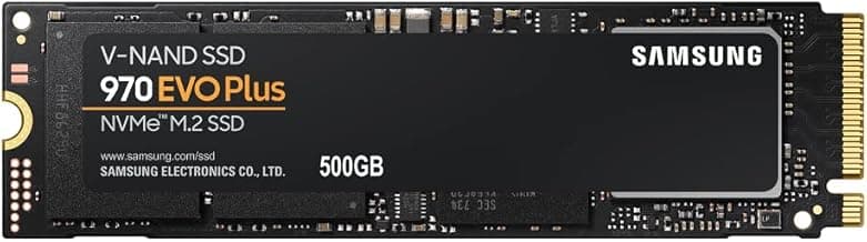 Samsung 970 EVO Plus SSD 500GB - M.2 NVMe Interface Internal Solid State Drive with V-NAND Technology (MZ-V7S500B/AM)