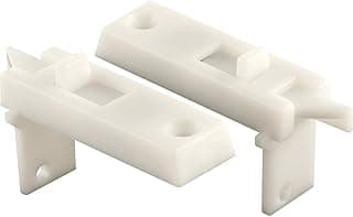 Prime-Line F 2642 Vinyl Spring-Loaded Replacement Window Tilt Latch Pair, 1-11/16” Hole Center, White (1 Pair)