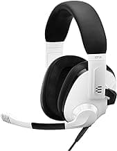 EPOS H3 Closed Acoustic Gaming Headset with Noise-Cancelling Microphone - Plug & Play Audio - Around The Ear - Adjustable, Ergonomic - for PC, Mac, PS4, PS5, Switch, Xbox - White