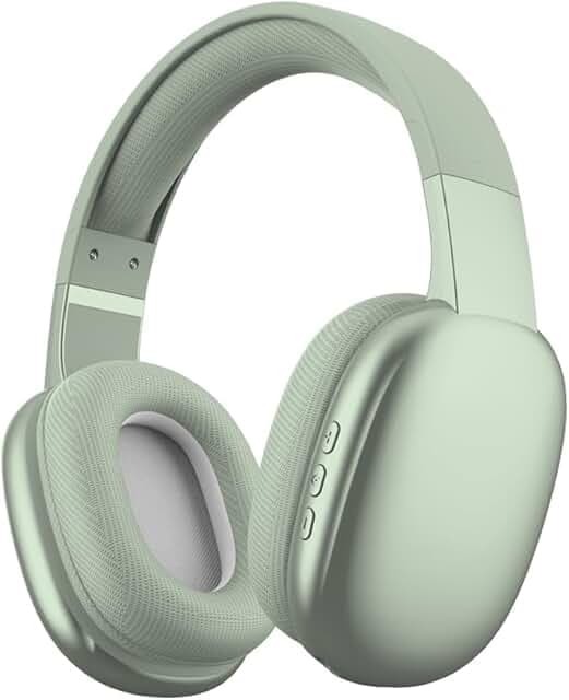 Gabba Goods Wireless Over Ear Bluetooth Headphones with Microphone - Wireless Headset -Noise Reduction - Bluetooth, Wired,Built in Micro SD for Travel, Home, Work TV,PC,Gaming,Cellphone (Mint)