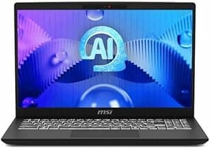 MSI Modern 15 H AI C2HMTG-223US 15.6" Touchscreen Notebook - Full HD - 60 Hz - Intel Core Ultra 7 255H - 32 GB - 1 TB SSD - Classic Black