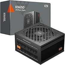 PCCOOLER PSU Fully Modular Power Supply, 650W ATX 3.1, 80 Plus Gold Certified, PCIe 5.1 12V-2×6, Japanese Capacitors, Ultra-Flexible Cables, 5-Year Warranty(KN650)