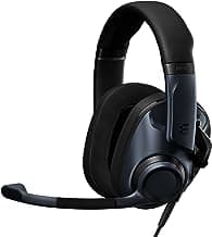 EPOS H6Pro - Closed Acoustic Gaming Headset with Mic – Lightweight Over-Ear Design – Lift-to-Mute – Compatible with Xbox, PS4, PS5 & PC – Black