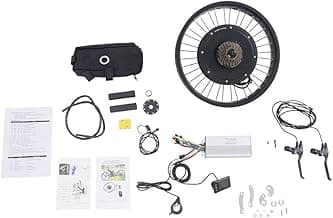 20-Inch Electric Bike Rear Hub Motor Kit, 48V 2000W Electric Bike Conversion Kit, Fat Tire Hub Motor Conversion Kit with LCD Display