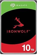IronWolf 10TB NAS Internal Hard Drive HDD – 3.5 Inch SATA 6Gb/s 7200 RPM 256MB Cache RAID Network Attached Storage Home Servers - (ST10000VN0008)