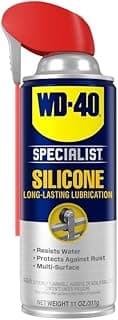 WD-40 Specialist Silicone Lubricant with SMART STRAW SPRAYS 2 WAYS, 11 OZ