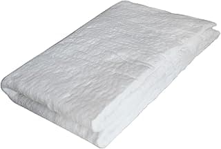 Ceramic Fiber Blanket, Fireproof Insulation Baffle Rated to 2400F,Insulation Blanket for Wood Stove Baffle, Fireplace, Pellet Stove, Chimney, Furnace, Boiler, Pizza Ovens and Forge（39.4x24x0.5inch）