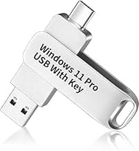 Bootable USB Type C for Windows 11 Pro, Activation Key Included, 32&64 Bit Systems Home&Professional, Antivirus Protection&Drivers, Fix Laptop and Desktop, 16 GB USB 3.0