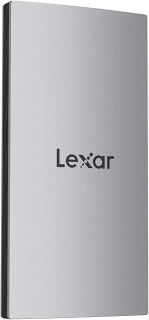 Lexar ES3 1TB External SSD, USB 3.2 Gen2 Portable SSD, PSSD Up to 1050MB/s Read, 1000MB/s Write, External Solid State Drive Compatible with iPhone 16/15 Series/Mac/PS5/XBOX/Laptop/PC, Silver
