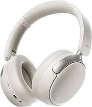 Acer OHR516 Active Noise Cancelling Headphones, Over Ear Wireless Bluetooth, 60H Playtime, 40mm Drivers, Low-Latency Mode, ENC Clear Calls, Foldable Comfortable Design (White)