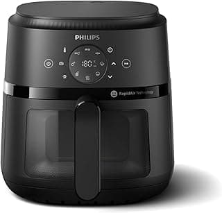 Philips 2000 Series Airfryer, RapidAir Technology, 13-in-1 Ways to Cook, 4.2L Capacity, Healthier Meals Up to 90% Less Fat, Easy to Clean, Dishwasher Safe, Touchscreen Control, HomeID App (NA220/00)