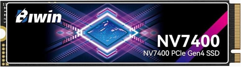 BIWIN Black Opal NV7400 1TB SSD Gen4x4, Read Speed up to 7450MB/s, NVMe M.2 2280 PCIe 4.0 Internal PC Solid State Drive for Laptop/Desktop/PS5