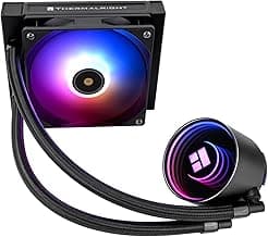 Thermalright Frozen Notte 120 ARGB Black Liquid CPU Cooler, 120mm PWM Fan with ARGB-Up to 2000RPM Speed, for AMD/AM4/AM5, Intel LGA1150/1151/1200/1700/1851,Black