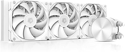 ID-COOLING FX360 PRO White Liquid CPU Cooler for Desktop - 360mm AIO Cooler, 3 x 120mm High-efficient Fans, Special CD Pattern Pump Header, Intel & AMD Compatible