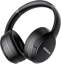 RUNOLIM Hybrid Active Noise Cancelling Headphones, Wireless Over Ear Bluetooth Headphones with Microphone, 70H Playtime, Foldable Headphone with HiFi Audio, Deep Bass for Home Travel Office
