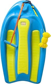 ZUP Coast Board All-in-One Kid's Wakeboard, Trainer Board, Kneeboard, and Water Skis with Rope Handle, Ideal for Water Sports and Boating, Perfect for Beginners and Young Riders