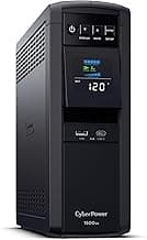CyberPower CP1500PFCLCD PFC Sinewave UPS Battery Backup and Surge Protector, 1500VA/1000W, 12 Outlets, AVR, Mini Tower; UL Certified