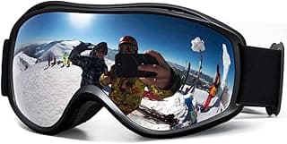 AVV Ski Goggles UV Protection, Anti-Fog Snowboard Snow Goggles OTG for Men Women Adults & Youths