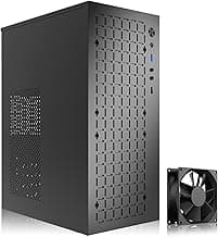 Matx Case:High Airflow Micro ATX Case, Support MATX, Mini-ITX, Micro ATX Case Slim with USB3.0x1 I/O Port, Black with 80MM Fans