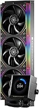 Thermalright Peerless Vision 360 ARGB Black CPU Aio Cooler,PC 360 Specification Water Cooler System,3.95’’IPS LCD Screen with 480x480 Resolution,for AM4/AM5;Intel 1700/1851,3 Wireless Splicing Fans