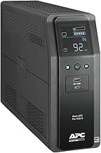 APC UPS 1000VA Sine Wave UPS Battery Backup & Surge Protector, Backup Battery Power Supply with AVR, (2) USB Charger Ports, BR1000MSR (Renewed)