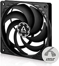 ARCTIC P12 Slim PWM PST - PC Fan, 120mm Case Fan with PWM Sharing Technology (PST), Pressure-optimised, Quiet Motor, Computer, Extra Slim, 300–2100 RPM - Black