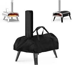 Pizza Oven Cover for Big Horn and for Aidpiza 12'' Wood Pellet Pizza Oven, Heavy Duty Outdoor Gas Pizza Grill Cover Accessories Waterproof Portable Carry Big Horn Pizza Ovens Cover