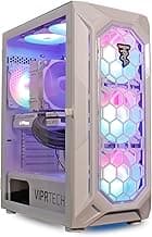 ViprTech Ghost Gaming PC - AMD Ryzen 7 (4.1Ghz Turbo), AMD Radeon RX 580 8GB, 16GB DDR4, 500GB SSD, WiFi Bluetooth, RGB, Windows 11, Desktop Computer Tower Prebuilt, White